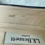 LK Bennett NWOB  London Black Patent Leather Velvet Pointed Toe Loafers Photo 6