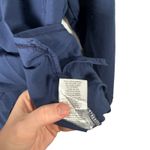 Cherokee Infinity Long Sleeve Scrub Top Navy Blue Medical Doctor Nurse Womens XL Photo 4