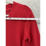 Loft  Ann Taylor Women's Pullover Sweater Solid Red V Neck Size XS Long Sleeve Photo 8