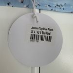 Princess Polly Jackson Blue Floral NWT 4 Off the Shoulder crop top Handkerchief Photo 4