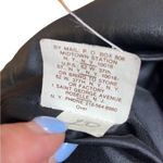 70s Vintage Leathercare Process Black Leather Midi Skirt Medium Photo 4