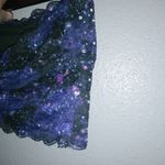 PINK - Victoria's Secret PINK S Galaxy Mesh Strapless Top in Purple Black Photo 2