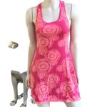 Soybu  Circle Print Racerback Pink Dress with Built in Bra Women's Size Small Photo 1