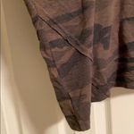 Splendid  Camouflage Cowl Neck Tie 3/4 Sleeve Top Photo 4