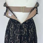 Robert Rodriguez  Black Lace Strapless Fit Flare Mini Cocktail Dress Size 8 Photo 14