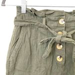 Oasis Linen Blend Buttoned Mini Skirt Sz2 Photo 2