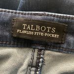 Talbots Flawless Five Pocket jeans curvy ankle curvy button/zip dark wash Sz 10 Photo 5