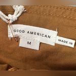 Good American ‎ NEW Jumpsuit Womens Medium Brown Lace Up Utility Twill Cargo Photo 9