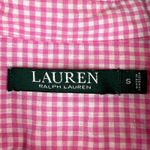 Ralph Lauren  LRL Sleep Shirt Women's S Pink White Gingham Check Button Front Photo 4