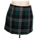 ✨Womens Wool Plaid Mini Skirt High Waisted Bodycon Pencil Sz S Skirt✨ Green Photo 2