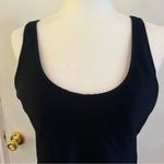 Black Scoop Back One Piece Swimsuit Large Retro Minimalist Classic Swimwear Photo 4