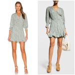 Veronica Beard  Desio V Neck Mini Dress Silk in Forest Multi Size 14 Photo 1