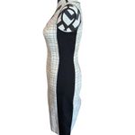 White House | Black Market  Tweed Sheath Dress Black White Plaid Sz 00 Petite Photo 1