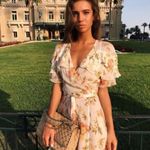 ZARA Cream Romantic floral chiffon ruffle wrap dress Fairy Boho western feminine Photo 4