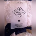 st. john's bay ST JOHN’S BAY polar bear sweatshirt   Sherpa Snap Women High Neck Size M Photo 4