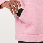 Lululemon So Sherpa Hooded Jacket in Heathered Pink Haze Size 4 Photo 3