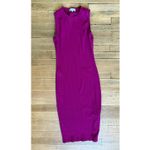 Ripley Rader Magenta Berry Bodycon Rib Tank Midi Dress Size 2/ Small Photo 6