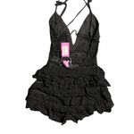 Edikted NEW  Lanney Ruffle Sheer Lace Halter Romper Size Small Photo 8