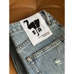 Free People NWT Sandrine Rose High Rise Palm Tree Straight Distressed Jeans 24 Photo 6