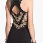 Free People Out of Africa Cut Out Bodycon Dress Small/Black Photo 0