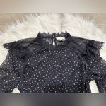 Prómesa Promesa Blouse Women’s Blue Floral Long Sleeves Lightweight Flowy Ladies Size L Photo 3