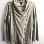 INC International Concepts Sweatshirt Gold Tan Side Zipper Moto Style Sz XL EUC Photo 0