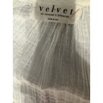 Velvet Tees Velvet Graham Spencer Peasant Blouse Top White Flowy Bohemian Lightweight Photo 2