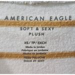 American Eagle Plush Hoodie Soft & Sexy Striped Pullover Sweatshirt XS Photo 2