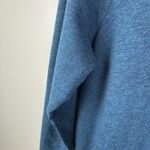 Soft Surroundings Darcy Sweatshirt Large Blue Lace Trim Zip Hem Comfy Everyday Photo 3