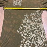 Tryst  Retro Y2K Coquette Olive Green MallGoth Printed Shirt Size XL Photo 4