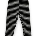 Akira Black & White Striped Tie Waist High Rise Skinny Pants Size L Photo 0