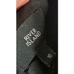 River Island Synthetic Petite Black And Gold Jacquard Skater Dress size 10 NWOT Photo 6