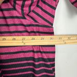 Catherines  Sweater Blouse Womens 4X Pink Black Striped 3/4 Sleeve Two-Fer Modern Photo 6