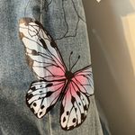 Tinseltown High Rise Graphic Wide Leg Jeans Size 5/27 Photo 9