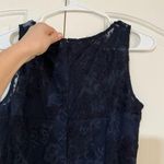 Karl Lagerfeld  Navy Blue Laced Dress Size 4 Photo 7