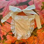 cottage core coquette y2k cream white lace trim apron maid costume Photo 0