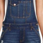 No Boundaries Distressed Overalls Dark Wash Photo 1