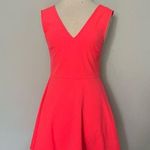 Felicity and Coco Neon Pink Plunge Vneck Open Back Cocktail Dress Size M Photo 0