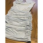 Micas Women’s Blue Runched Mini Dress Size Small NWT Party Luxury Photo 3