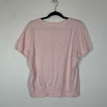 Lands' End  Women's L 2 Pc Pink Short Sleeve and Cardigan Sweater Set‎  Cotton Photo 5