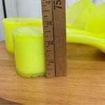 Steve Madden  Harlin Chunky Jelly‎ Neon Slide Sandals Citron Yellow 9 Y2K Photo 10