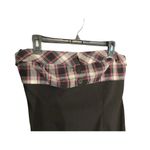 Taboo Vintage/Y2K Strapless Plaid/Black Dress by  Size XL Photo 4