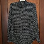 Joseph  Silk Button Down Polka Dot Print Blouse Size 10 Photo 1