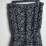 Angie  Women‎ Strapless Summer Black Print Romper size S. Photo 1