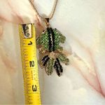 Betsey Johnson  green and black rhinestone fish pendant necklace Photo 8