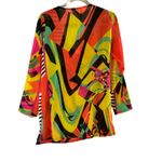 LUCKY AND COCO Embellished Vibrant Multicolor Top Small Photo 1