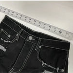 Carmar Shorts Womens 25 Black High Rise Distressed Denim Cutoff Made USA 0115228 Photo 4