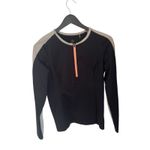 Aether Revolve LS Crew Polymaide 1/4 Zip Black Women’s Long Sleeve Top Medium Photo 1