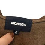 Monrow Full Zip Up Hoodie Sweatshirt Chocolate Brown Women’s Size Small Photo 9