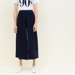 FRNCH  CROPPED TROUSERS IN NAVY-BLUE Photo 3